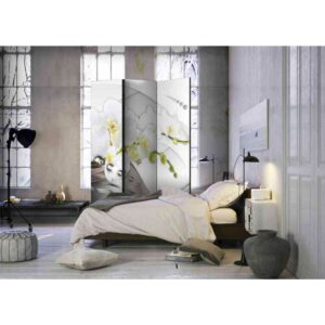 4Home Spanische Wand mit Leinwand Füllung Orchideen Motiv