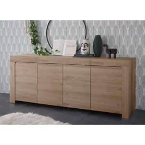 Homedreams Sideboard in Eichefarben 210 cm breit