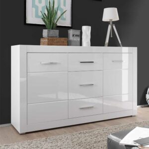 Brandolf Wohnzimmer Sideboard in Hochglanz Weiß modern