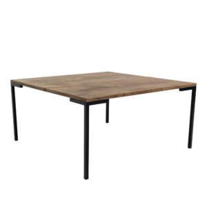 4Home Sofa Tisch aus Eiche Massivholz und Metall Skandi Design