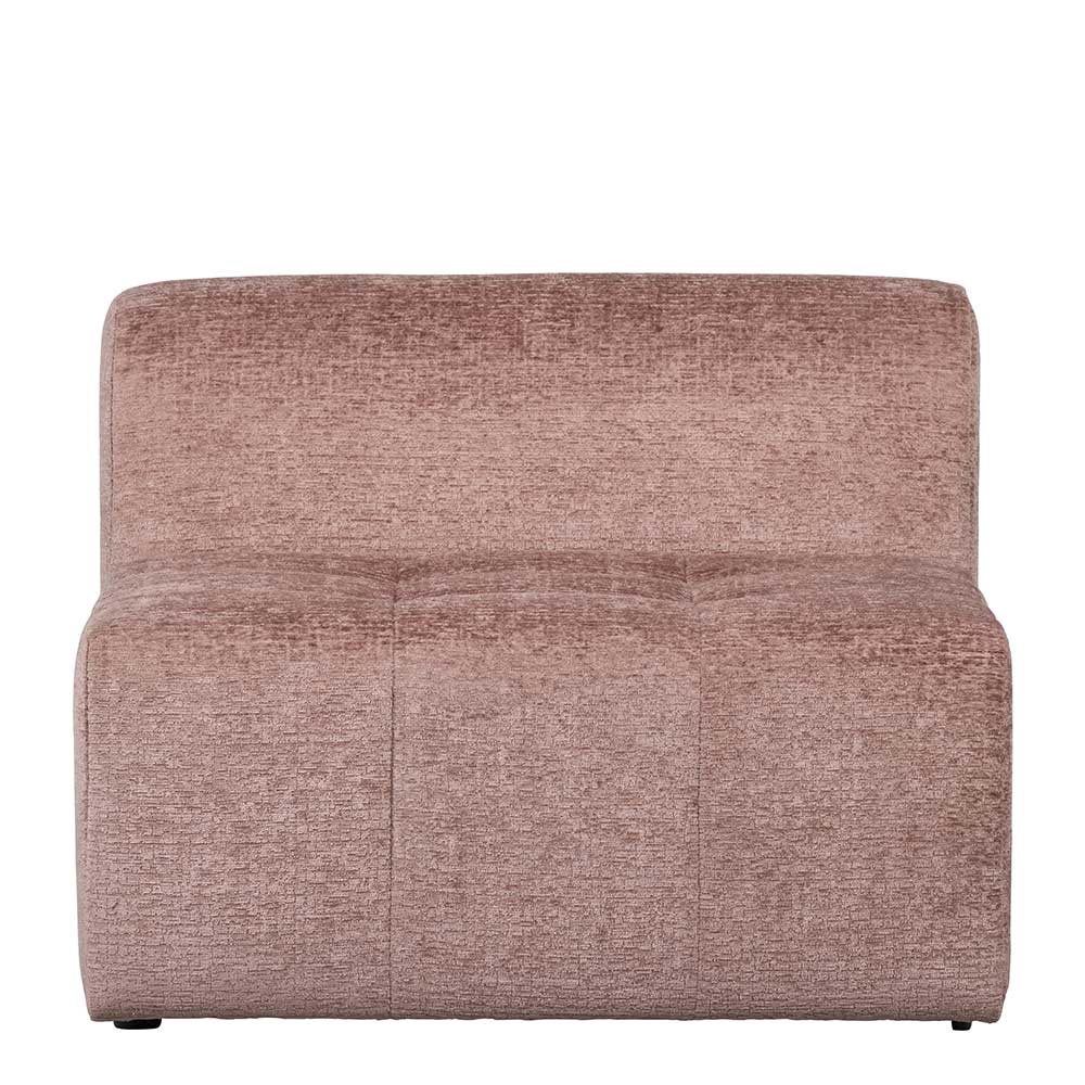 Basilicana Samt Modular Couch in Nude 90 cm breit 100 cm tief