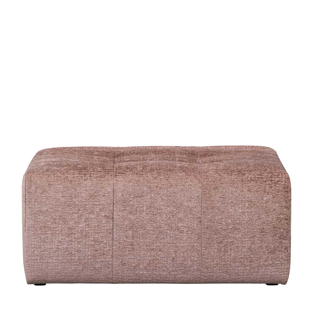 Basilicana Couchhocker in Nude Struktursamt Bezug