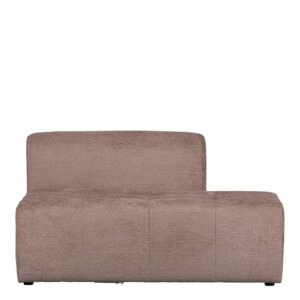 Basilicana Zweisitzer Kombi Couch in Nude Samtbezug
