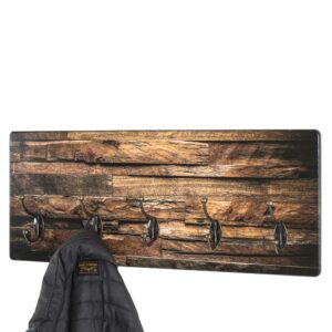 Tollhaus Wandgarderobe rustikal mit Holzmuster Industry und Loft Stil
