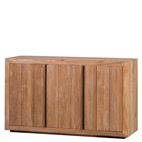 Stilando Sideboard aus teilmassivem Teakholz 90 cm hoch