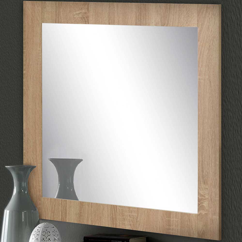 Möbel4Life Garderoben Spiegel in Eichefarben 70 cm breit