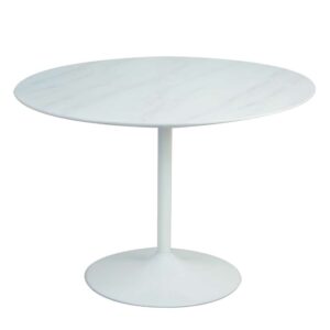 Rodario Esszimmer Tisch rund Weiß