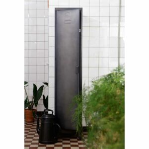 Basilicana Metallschrank im Spind Design Schwarz