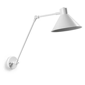 4Home Verstellbare Metall Wandlampe in Weiß Skandi Design