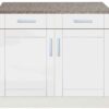 Star Möbel Moderner Küchen-Unterschrank in Weiß Maße BxHxT 100x85x60 cm