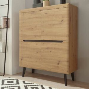 Brandolf Wohnzimmer Highboard in Wildeichefarben Skandi Design