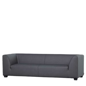 Basilicana Outdoor Dreisitzer Couch in Dunkelgrau 230 cm breit - 85 cm tief