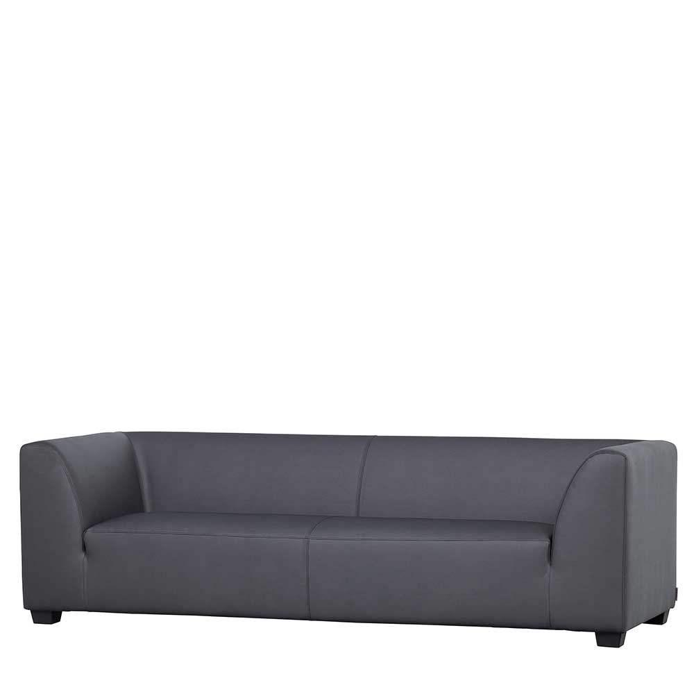 Basilicana Outdoor Dreisitzer Couch in Dunkelgrau 230 cm breit - 85 cm tief