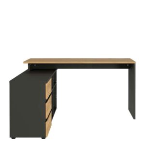 Möbel Exclusive Computereckschreibtisch mit drei Schubladen 146 cm breit