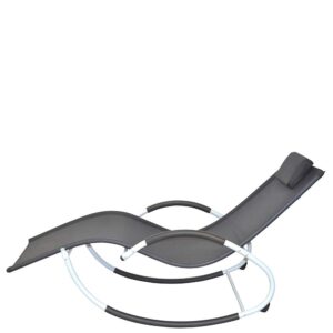 Möbel4Life Outdoor Loungeliege mit Schaukelgestell Mesh Bezug