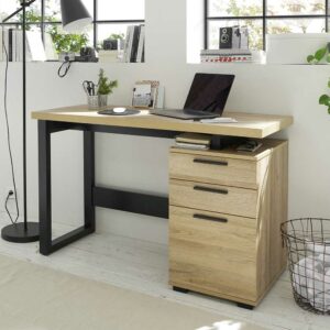 TopDesign Home Office Schreibtisch in Eichefarben 120 cm breit