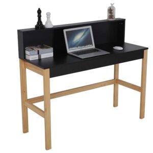 iMöbel Home Office Tisch in Schwarz Piniefarben