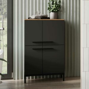 Möbel Exclusive Badezimmer Kommode in modernem Design 97 cm hoch