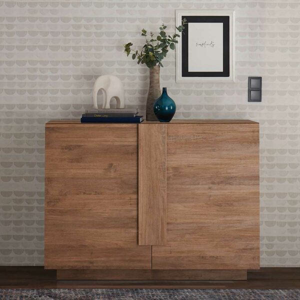 Homedreams Wohnzimmer Kommode mit zwei Drehtüren modernem Design