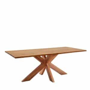 4Home Echtholzesstisch aus Zerreiche geölt natürlicher Baumkante