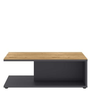 Möbel Exclusive Wohnzimmer Tisch modern in Dunkelgrau Wildeichefarben