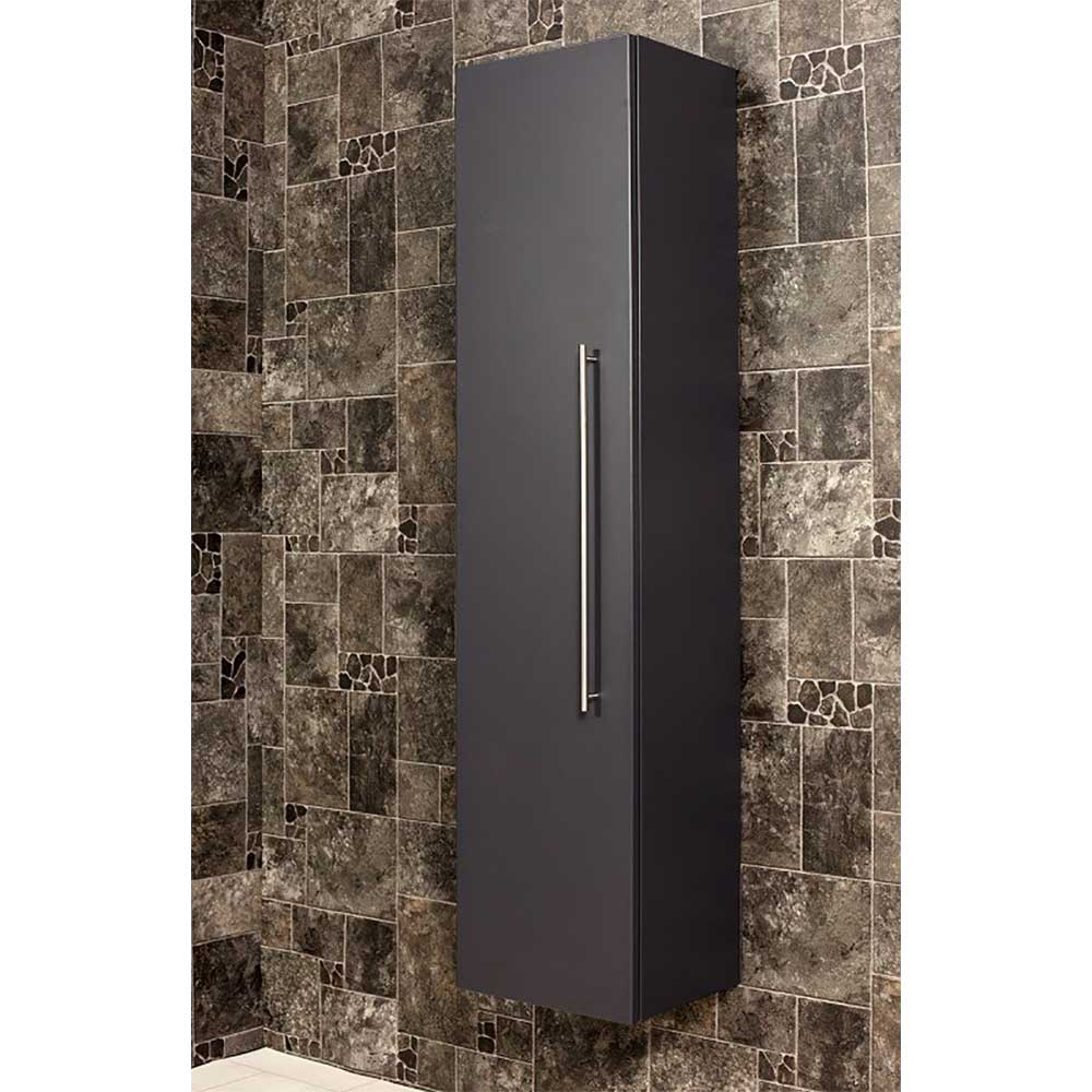 Möbel4Life Badezimmer Hochschrank in Anthrazit 150 cm hoch