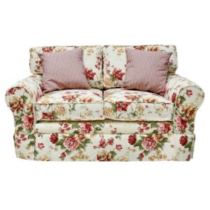 Rubin Möbel Country Style Sofa mit Nosagunterfederung Blumen Muster