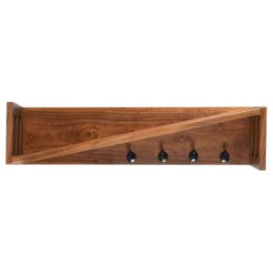 iMöbel Wandgarderobe aus Akazie Massivholz 90 cm breit