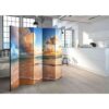 4Home Spanischer Raumteiler mit Meer Motiv bei Sonnenaufgang 225 cm breit