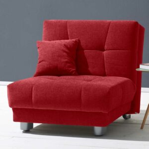 TopDesign Faltsessel in Rot Flachgewebe 85 cm breit