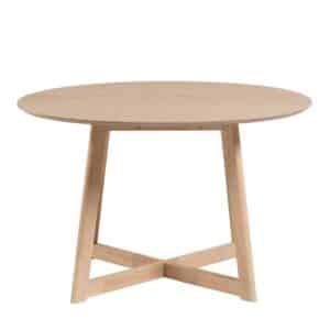 4Home Runder Tisch im Skandi Design Platte abklappbar