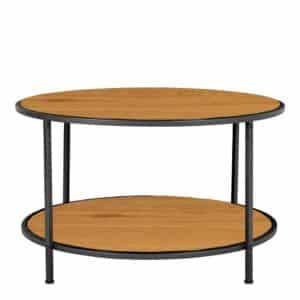 4Home Coffe Table mit runder Tischplatte Skandi Design