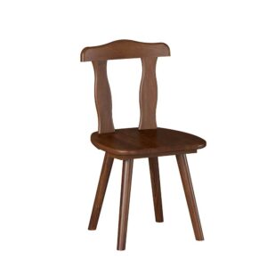 TopDesign Esstisch Stühle im rustikalen Landhausstil Dunkelbraun Kiefer massiv (2er Set)
