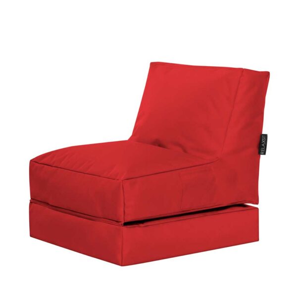 Young Furn Sitzsack Liege in Rot Outdoor