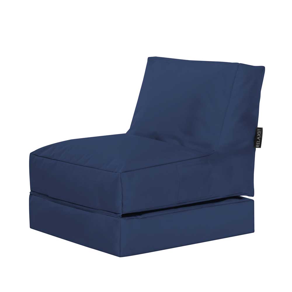 Young Furn Outdoor Sitzsack in Blau Liege