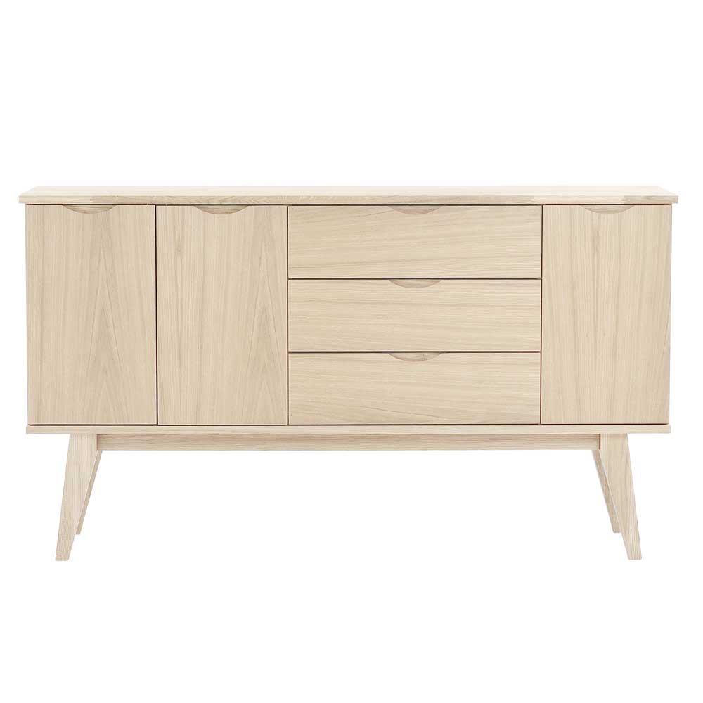 TopDesign Sideboard aus Eiche White Wash 150 cm