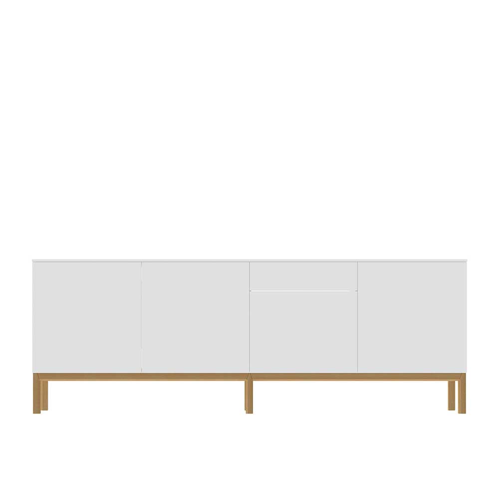 Doncosmo Esszimmer Sideboard in Weiß Eiche 240 cm