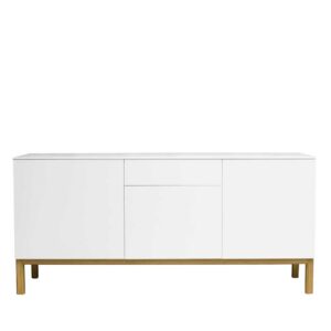 Doncosmo Design Sideboard in Weiß Eiche 180 cm