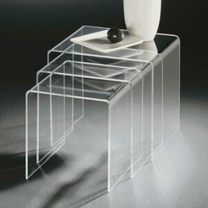 TopDesign Dreisatztisch aus Acrylglas modern (dreiteilig)