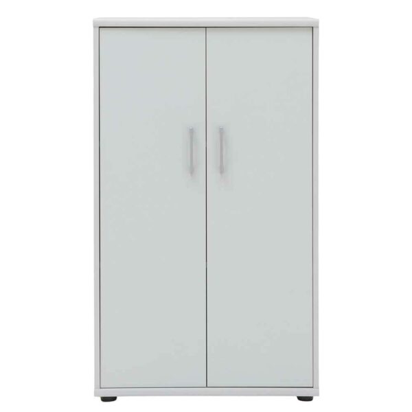 Basilicana Weißer Aktenschrank 2 türig 111 cm hoch