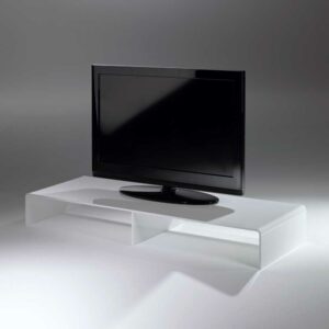 TopDesign TV Konsole in Weiß Acrylglas