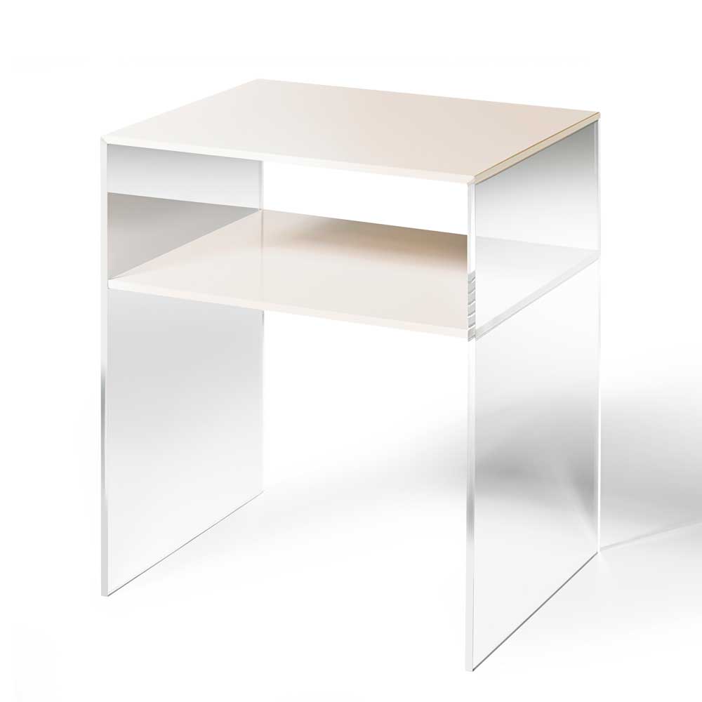 TopDesign Ablagetisch aus Acrylglas Beige