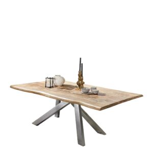 Möbel Exclusive Tisch Massivholz mit Baumkanten Industry und Loft Stil