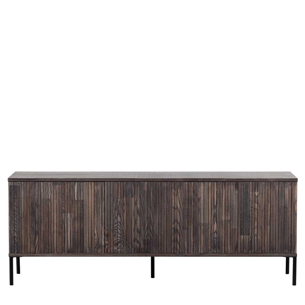 Basilicana TV Sideboard in Esche dunkelbraun 150 cm breit - 56 cm hoch