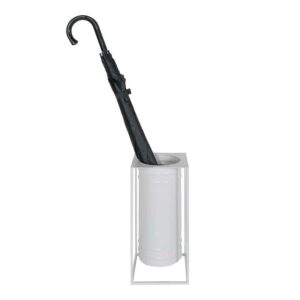 Möbel4Life Metall Schirmständer im Skandi Design weiß pulverbeschichtet
