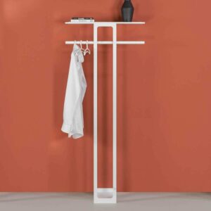 Möbel4Life Garderobenprogramm im Skandi Design weiß pulverbeschichtet