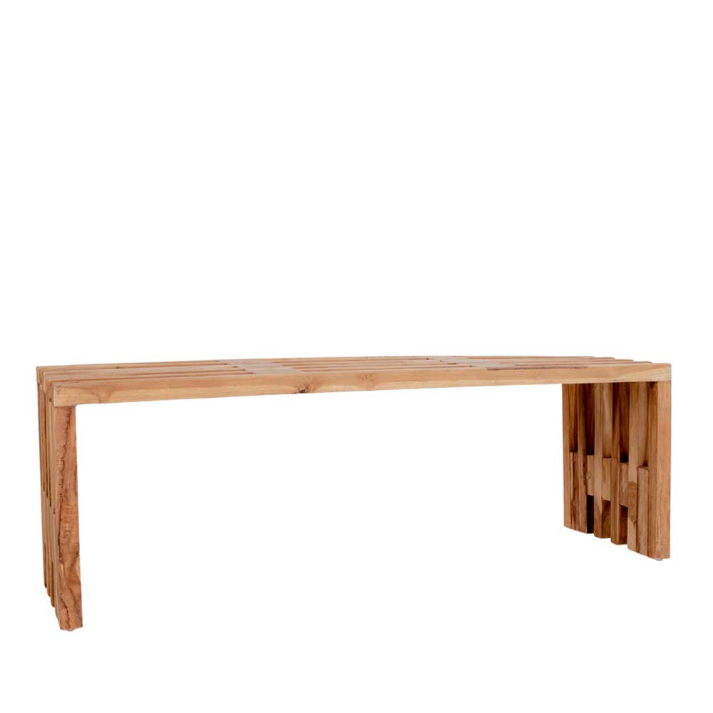 4Home Sitzbank aus Teak Massivholz 140 cm breit