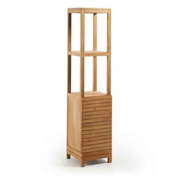 4Home Badezimmer Regal aus Teak Massivholz 40 cm breit