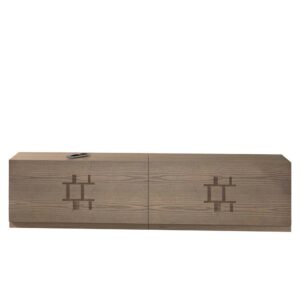 Basilicana Fernsehboard in Esche dunkel furniert 180 cm breit (2er Set)