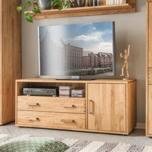 Natura Classico Fernsehmöbel aus Eiche Massivholz Schublade